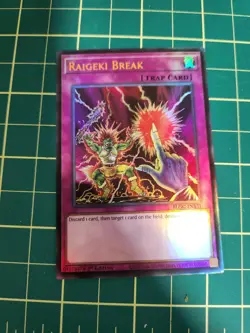 Raigeki Break - BLGG-EN131 - Ultra Rare YuGiOh NM 1st Ed - Image 1