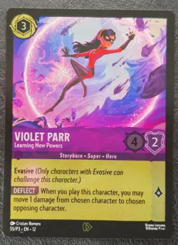 Disney Lorcana Violet Parr Learning New Powers Promo Foil 55 P3 - Image 1