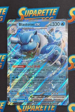 Pokemon 151 Blastoise Ex 009/165 Jumbo Card - Image 1
