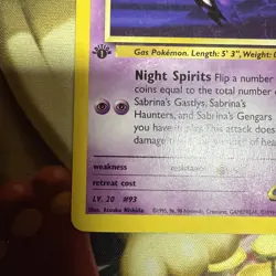 Pokemon Card - Sabrina's Haunter Gym Heroes 58/132 1st Edition - Image 4