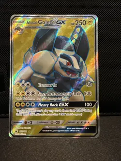 Pokemon SM Crimson Invasion Alolan Golem GX (Full Art) 102/111 Holo - Image 1
