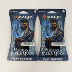 Magic the Gathering Murders at Karlov Manor Play Booster Pack Sealed Lot of 2 - Image 1