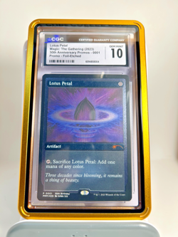 *Lotus Petal FOIL Etched - 30th Promos - MTG -​ *CGC 10* GEM MINT GRADED!* 💎 - Image 1