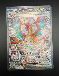 Pokemon TCG Charizard ex SV03 Obsidian Flames 223/197 SIR Holo Tera ENG - Image 1