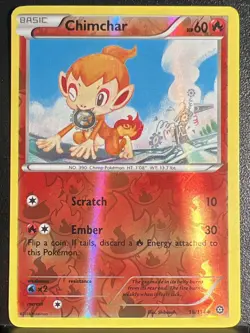 Chimchar - 18/114 - XY-Steam Siege Reverse Holo Pokemon near mint - Image 1