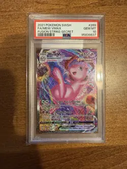 2021 POKEMON SWSH FA/MEW VMAX FUSION STRIKE SECRET #269 GEM MT PSA 10 - Image 1