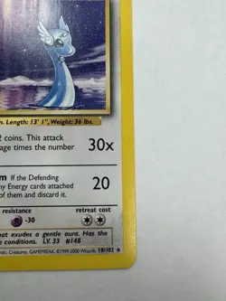 The Pokemon Company Dragonair 18/102 Base Set 1999 Unlimited Rare Stage 1 80 HP - Image 4