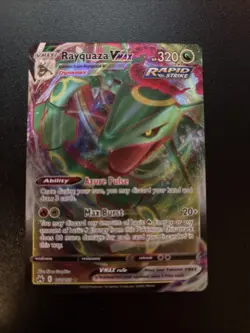 Pokemon TCG Rayquaza VMAX Crown Zenith Ultra Rare Full Art 102/159 - Image 1
