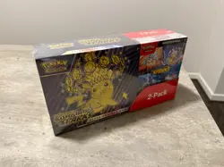 Pokemon TCG Surging Sparks ETB + Booster Bundle Costco 2-pack Sealed New - Image 1
