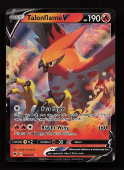 Talonflame V 029/185 Holo Rare V Vivid Voltage Pokemon Near Mint - Image 1