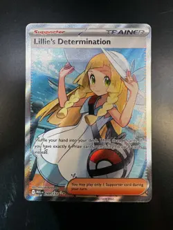 Lillie's Determination 169/132 Mega Evolution Ultra Rare Pokemon TCG NM - Image 3