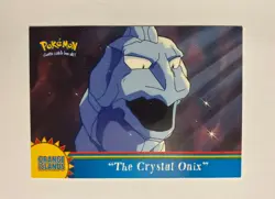 The Crystal Onix OR4 Pokemon 2000 Topps TV Episode Orange Islands Blue Logo - Image 1