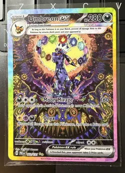 2025 POKEMON PRISMATIC EVOLUTIONS UMBREON EX 161/131! SPECIAL ILLUSTRATIONS RARE - Image 1
