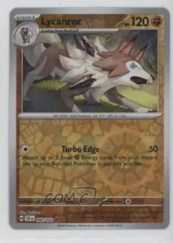 Lycanroc Reverse Foil Pokemon SV05: Temporal Forces #090 - Image 1