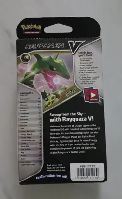 2021 Pokemon Rayquaza V Battle Deck SWSH147 Brand New Sealed - Image 2