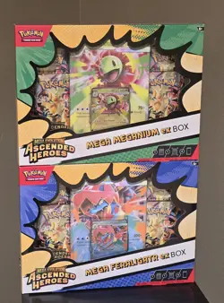 Ascended Heroes Mega ex Box Bundle Feraligatr Meganium New 2 boxes. Pokemon TCG - Image 1