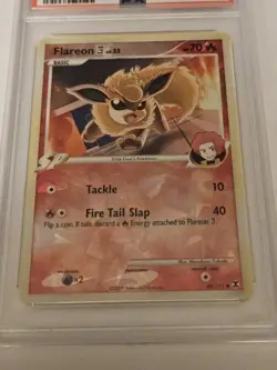 Pokemon Flareon Cracked Ice Foil 60/111 PSA 7 Low POP Only 16 Rising Rivals - Image 3