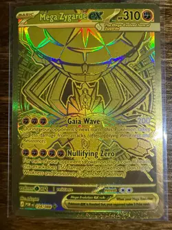 POKEMON PERFECT ORDER MEGA ZYGARDE ex GOLD HYPER RARE 124/088 - Image 1