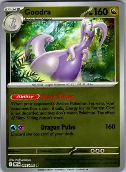 Goodra ME04: Chaos Rising 068/086 Rare Reverse Holo Pokemon Near Mint - Image 1