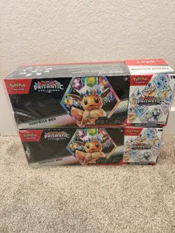Lot of TWO (2) - Pokemon TCG Prismatic Evolutions Sams Club Bundles - SEALED - Image 1