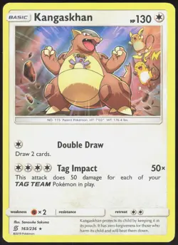 Unified Minds Kangaskhan 163/236 Holo Rare Pokemon Holo NM/M - Image 1