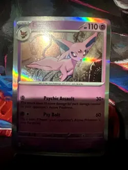 Espeon 033/131 Holo Rare Prismatic Evolutions Pokemon Holo Near Mint - Image 1
