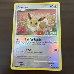 Pokemon Company Eevee 62/100 Majestic Dawn Reverse Holo Common Basic 2008 - Image 1