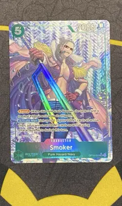 One Piece TCG OP10-030 Smoker SR Alt Art Parallel Royal Blood English - Image 1