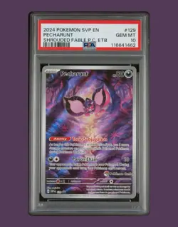 PSA 10 Pecharunt 129 Pokemon Center Stamp Shrouded Fable GEM MINT Pokemon - Image 1