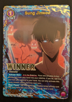 Sung Jinwoo Alt Art Winner Foil UEPR/SLG-1-019 NM - Union Arena Solo Leveling NM - Image 1