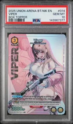 2025 Union Arena Viper Nikke Bix Topper 014 PSA 10 ENGLISH - Image 1