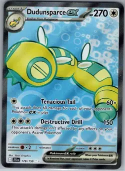 Dudunsparce ex 178/159 SV09: Journey Together - Pokemon Card - NM - Image 1