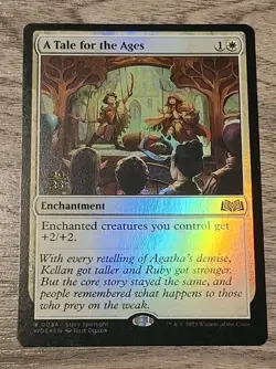 A Tale for the Ages #0034s MTG Wilds Of Eldraine WOE Prerelease Foil Rare NM - Image 1