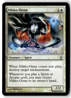 MTG Foil Nikko-Onna - Saviors of Kamigawa Moderately Played English - Image 1