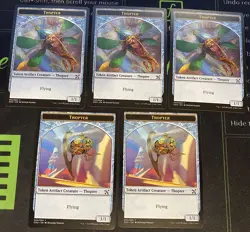 Thopter Token X5 MTG Duel Decks Elves vs Inventors Magic the Gathering - Image 1