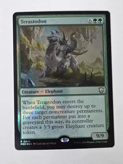Terastodon (Ripple Foil) X1 M3C MTG Commander: Modern Horizons 3 - Image 1
