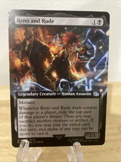 MTG Reno and Rude Extended Art Regular #0450 Final Fantasy Uncommon NM/M - Image 1