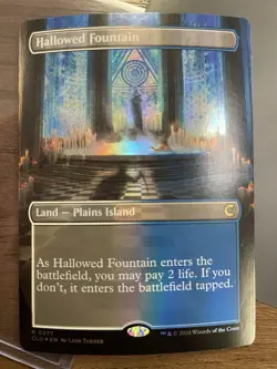 MTG FOIL Shock Land - Hallowed Fountain (Borderless) - 277 - English - Image 1