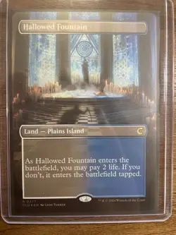 MTG FOIL Shock Land - Hallowed Fountain (Borderless) - 277 - English - Image 3