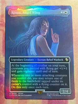 Rinoa, Angel Wing (Borderless) (Foil) MTG Commander: Final Fantasy (FIC) NM - Image 1