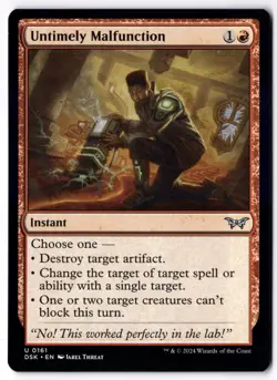 Untimely Malfunction DSK 161 Magic: The Gathering UC NM - Image 1