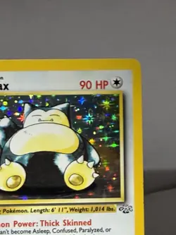 Pokemon TCG Snorlax Holo Card Jungle Set, Unlimited Rare, Card 11/64 LP - Image 2