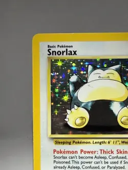 Pokemon TCG Snorlax Holo Card Jungle Set, Unlimited Rare, Card 11/64 LP - Image 3