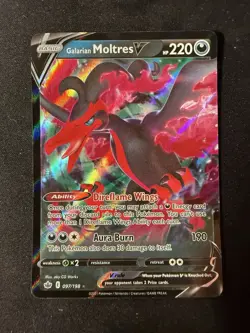 Galarian Moltres V 097/198 - Chilling Reign - Pokemon TCG Card - NM - Image 1