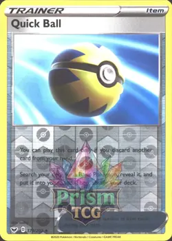 Quick Ball 179/202 Uncommon Reverse Holo Sword & Shield Pokemon - Image 1