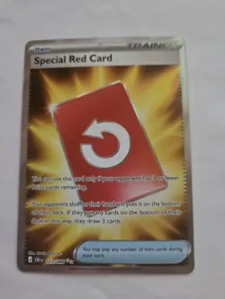 Special Red Card 113/086 Full Art Pokemon Chaos Rising NM - Image 1