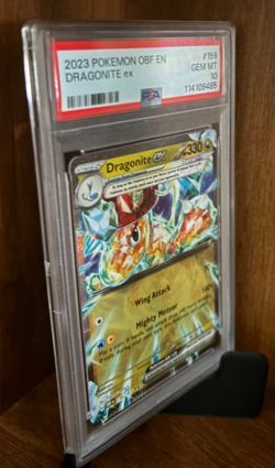 2023 Pokemon Obsidian Flames Double Rare Dragonite ex 159/197 PSA10 - Image 3