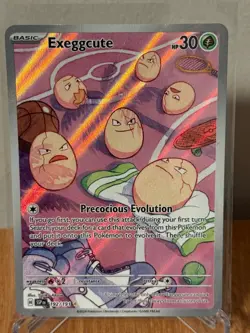 Exeggcute 192/191 Illustration Rare Surging Sparks Pokemon Holo Damaged - Image 1