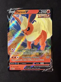 Flareon V SWSH149 Promo Single Strike Holo Pokemon TCG Sword & Shield Card - Image 1