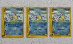 Pokemon TCG Wooper 117/147 Set of x3 Cards Non-Holo Aquapolis E-Reader - Image 1